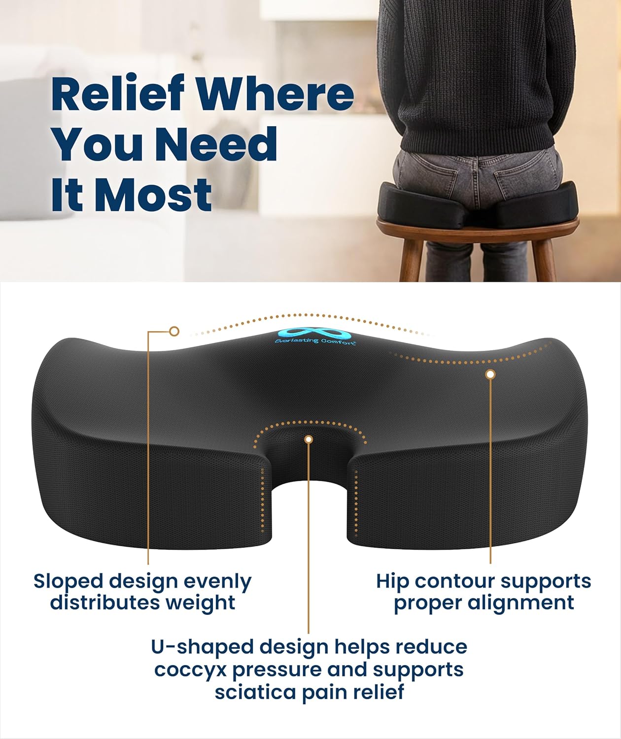 Everlasting Comfort Seat Cushion - gambar 2